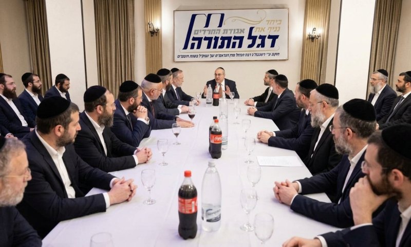 דגל התורה התכנסה בלי גפני ומקלב, אשר הוביל את הישיבה