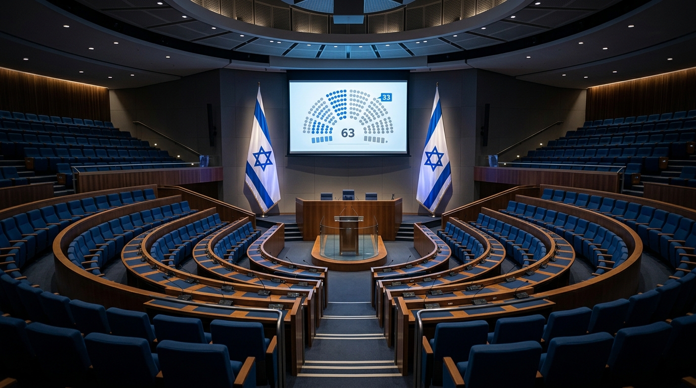 סקר: הליכוד נשאר על 33, גוש הימין יציב על 63 - ונתניהו מוביל ב-53%