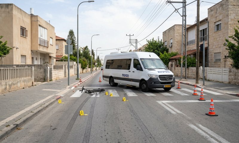 ילדה בת 9 נהרגה בראש העין לאחר שמיניבוס פגע בה בזמן שרכבה על קורקינט