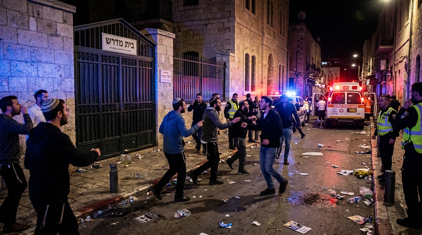 עימותים בירושלים: קיצונים תקפו את האדמו"ר מקרלין