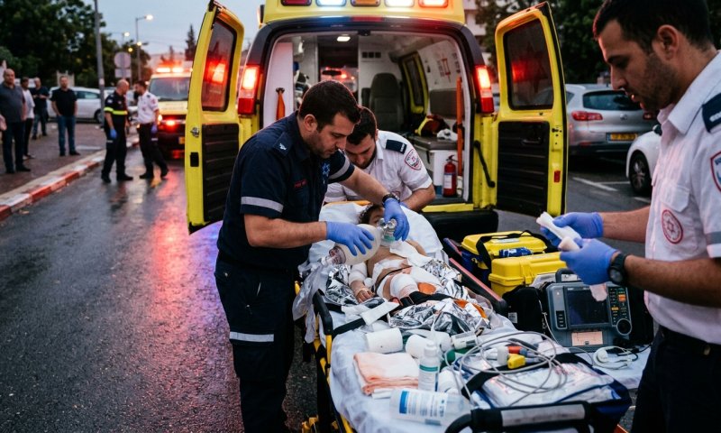פעוט בן כשנה נכווה ממים רותחים ברחובות - פונה במצב בינוני לקפלן