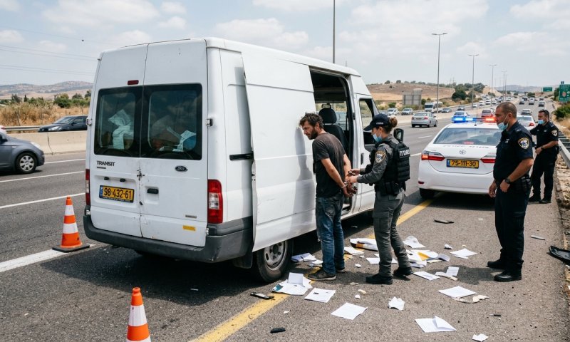 ניסה לדרוס שוטר במודיעין ונמלט: מרדף דרמטי הסתיים במעצר באשדוד