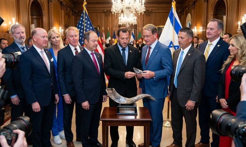20 חברי קונגרס ברכו את ראש מועצת שומרון: "נסייע להביא ריבונות"