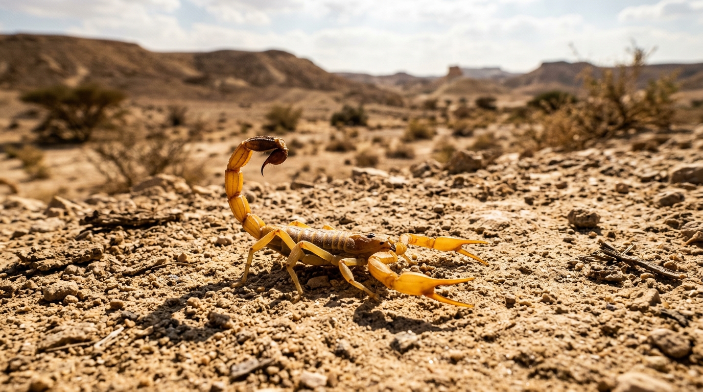 פעוט בן 3 נעקץ בעקרב צהוב בנגב, מצבו קשה