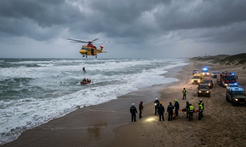 נער בן 15 טבע למוות בחוף פלמחים לאחר שנסחף עם שני חבריו