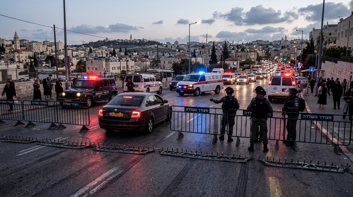 נהג מחנה שועפאט פרץ מחסום בירושלים - ונמצאו ברכבו 3 שוהים בלתי חוקיים
