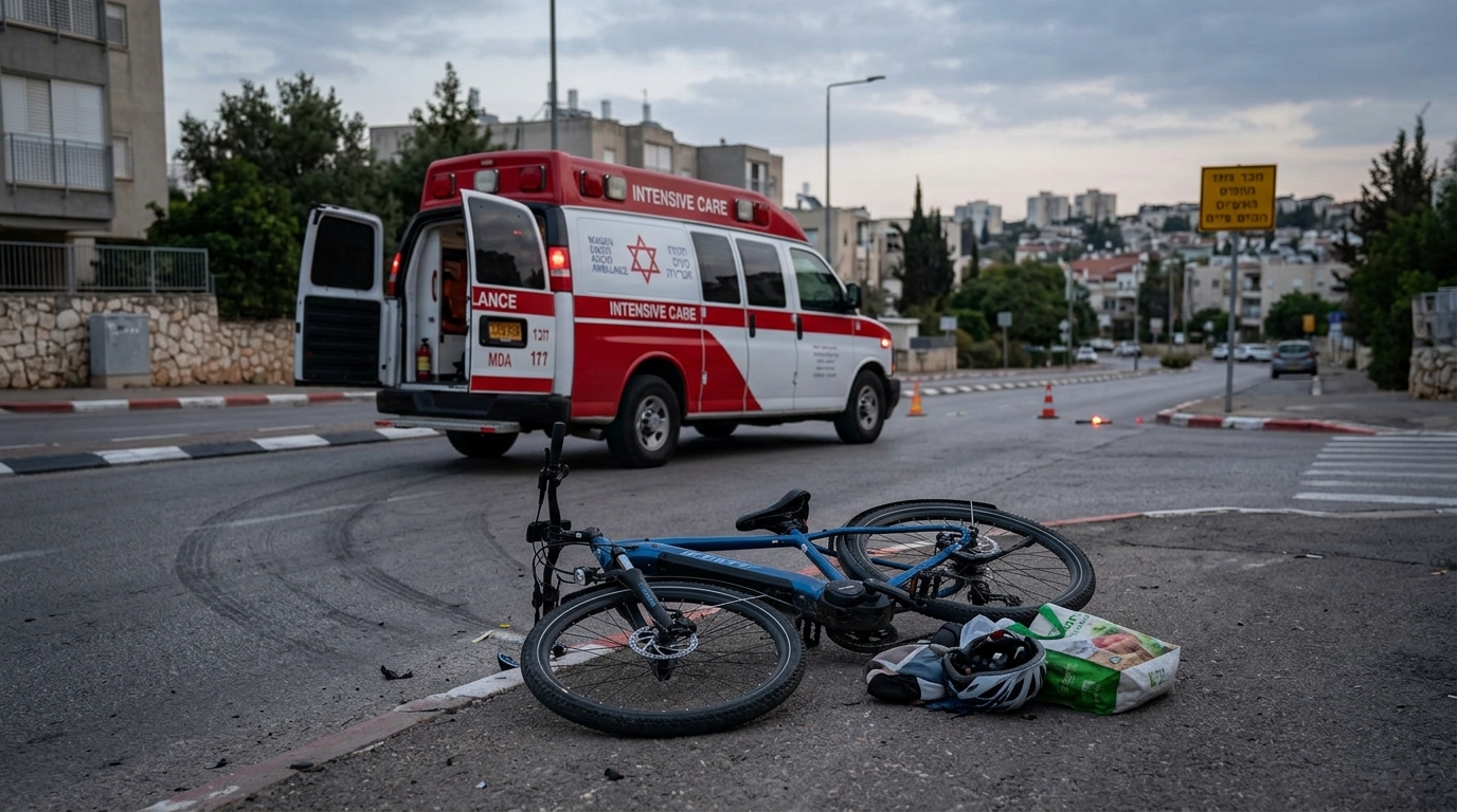בן 25 נפצע קשה בתאונת אופניים חשמליים בנוף הגליל