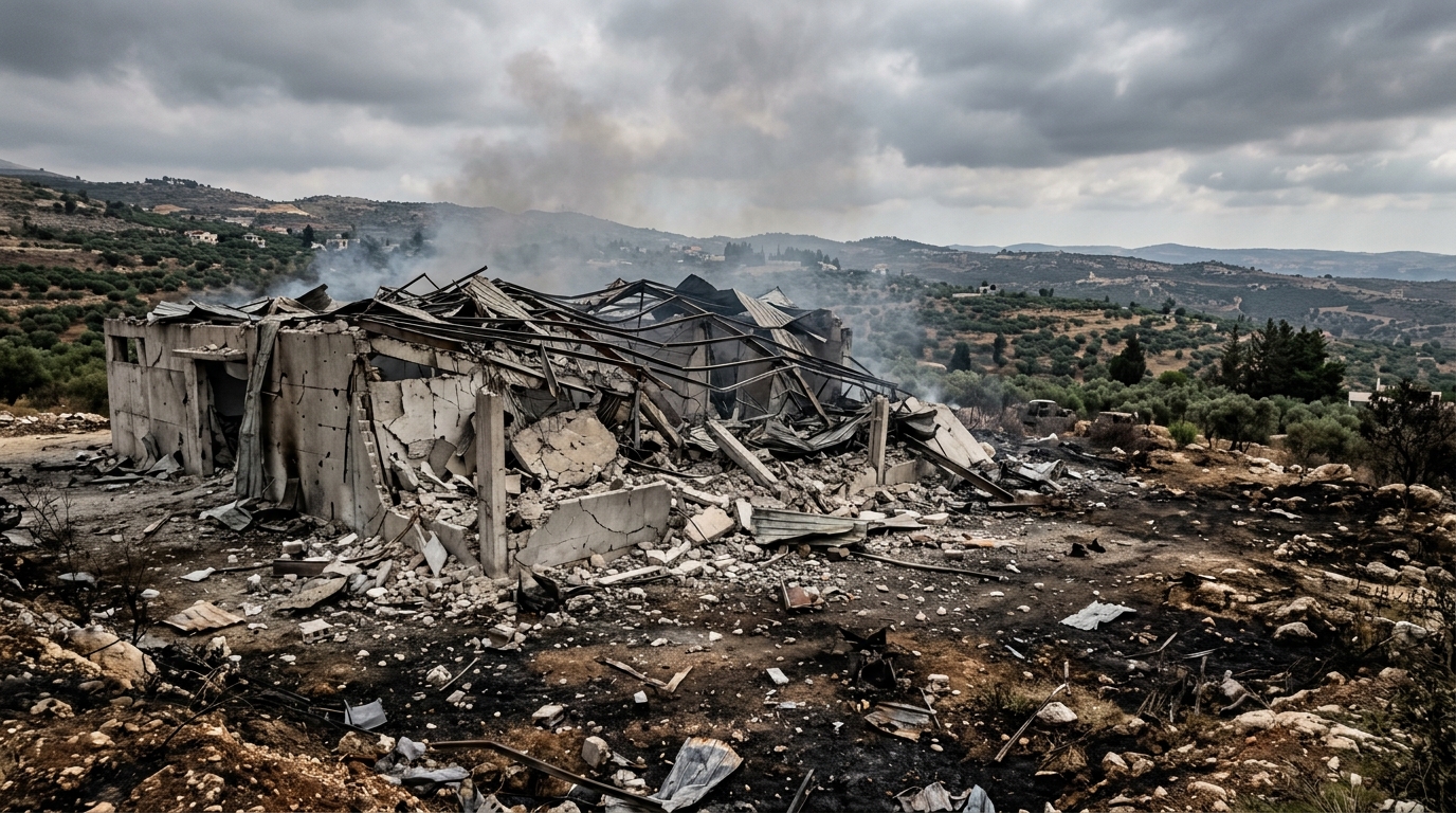 צה"ל תקף מחסן נשק של חיזבאללה בדרום לבנון