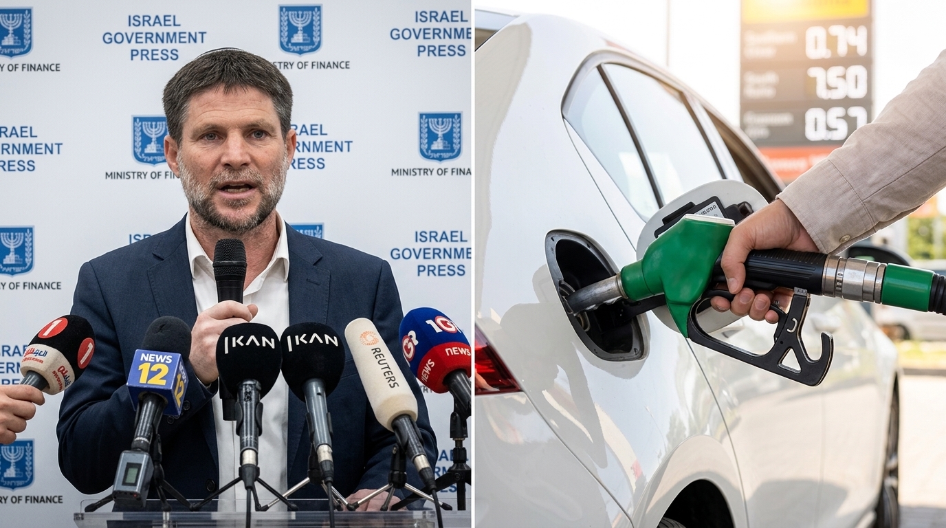 סמוטריץ' חתם: מחיר הבנזין יורד בחצי שקל לליטר