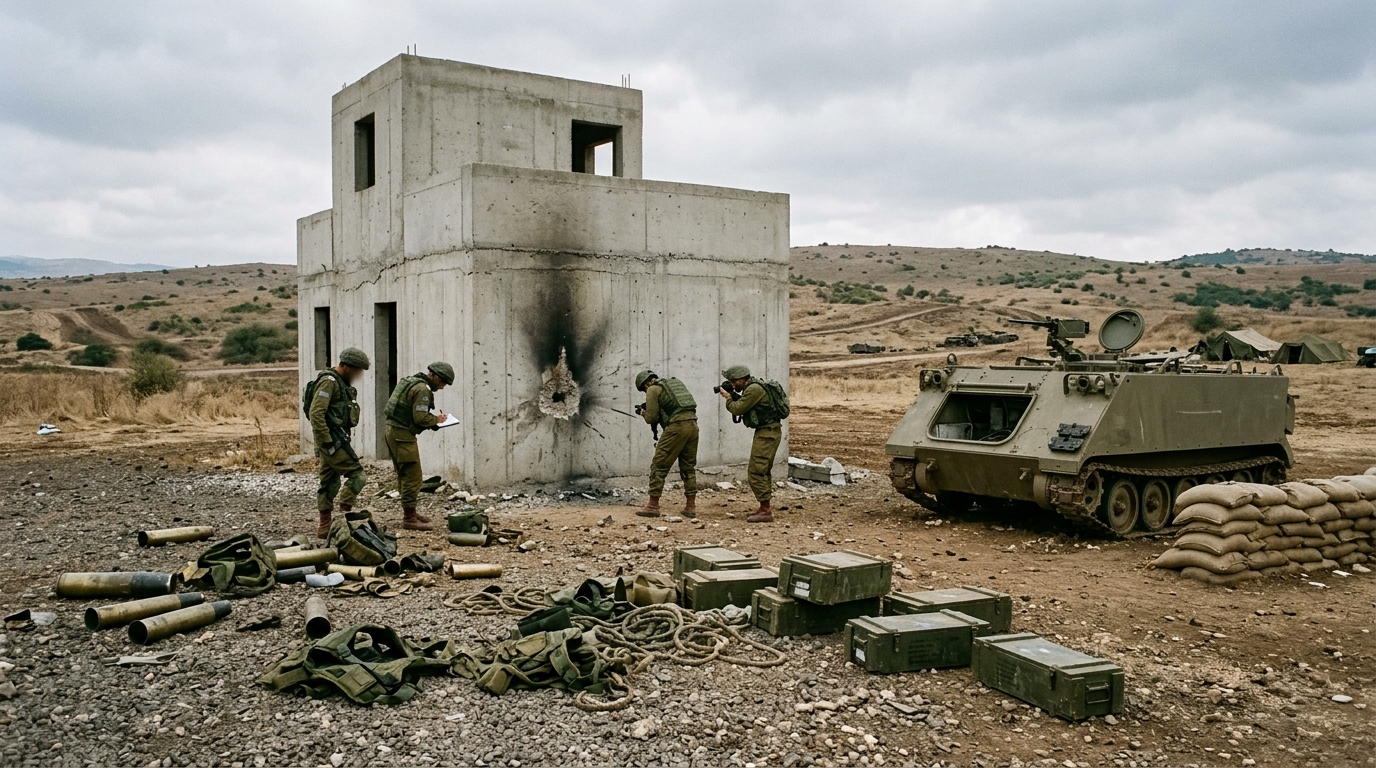 חייל ירה בטעות תחמושת חיה לעבר מבנה באוגדה 98