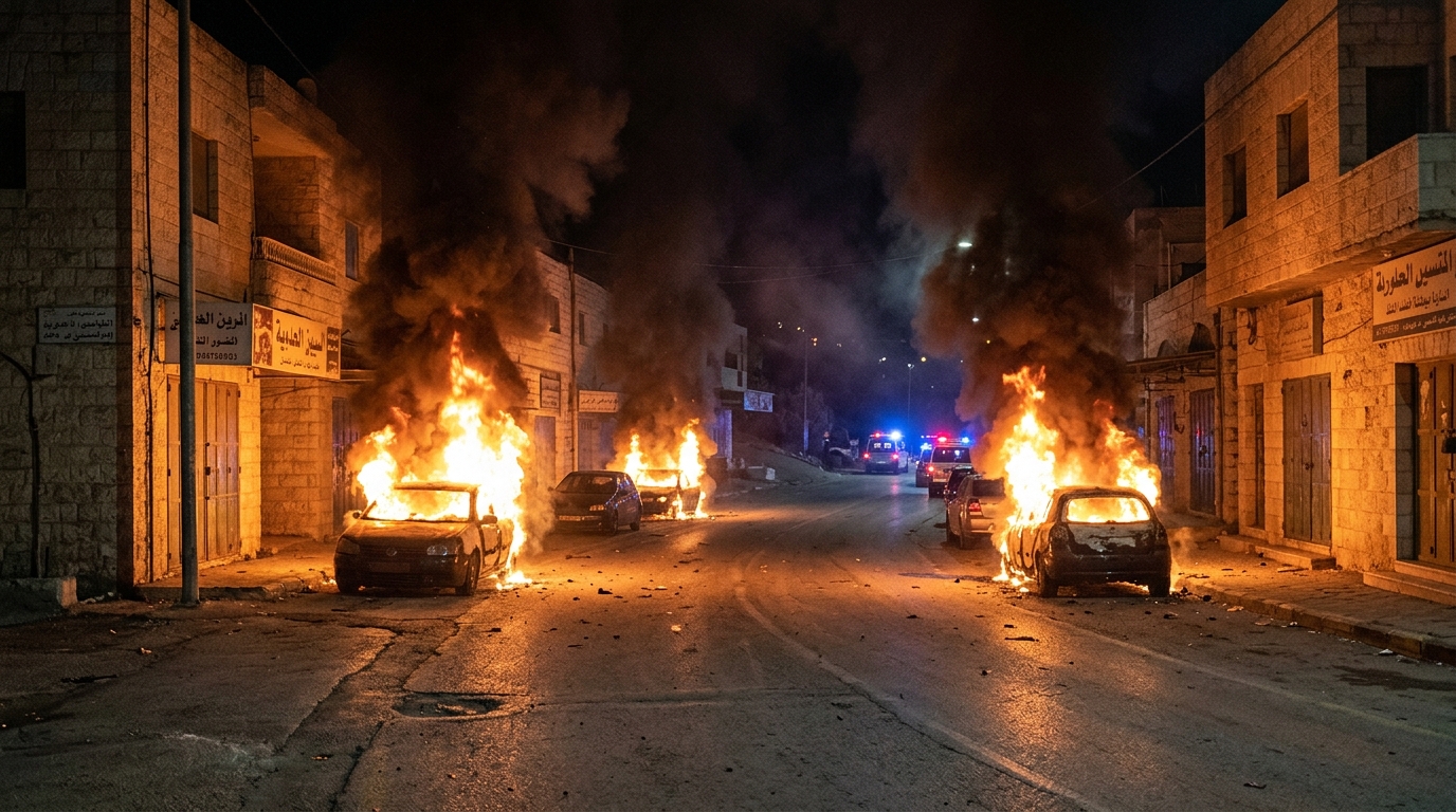 פורעים ישראלים תקפו כוחות ביטחון בכפר ג'אלוד
