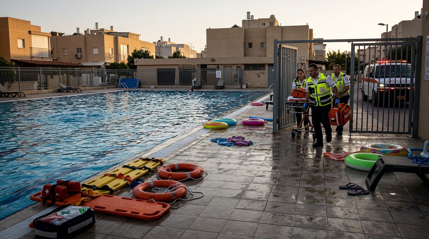 נער בן 16 טבע בבריכה ציבורית ברחובות ופונה במצב קשה