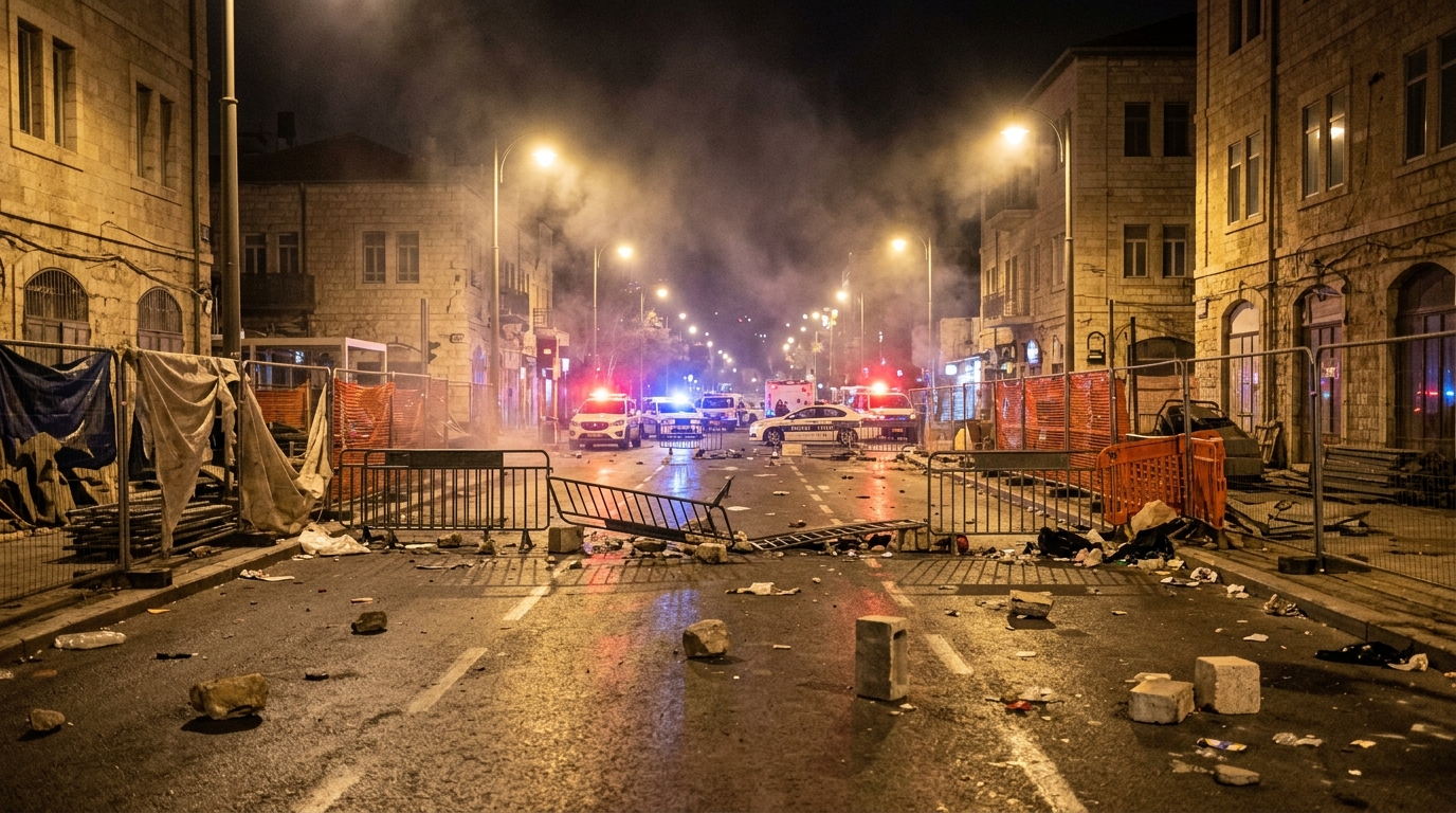 מהומות בבר אילן בירושלים: חרדים חסמו צירים והתנגשו עם המשטרה