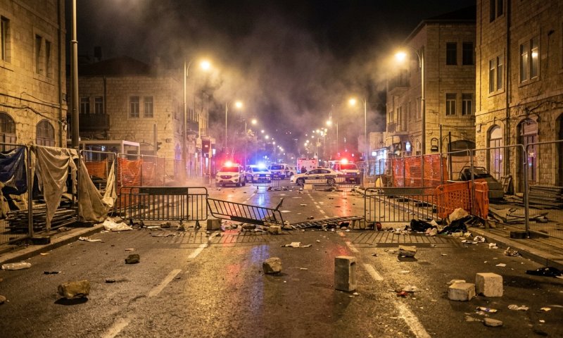 מהומות בבר אילן בירושלים: חרדים חסמו צירים והתנגשו עם המשטרה
