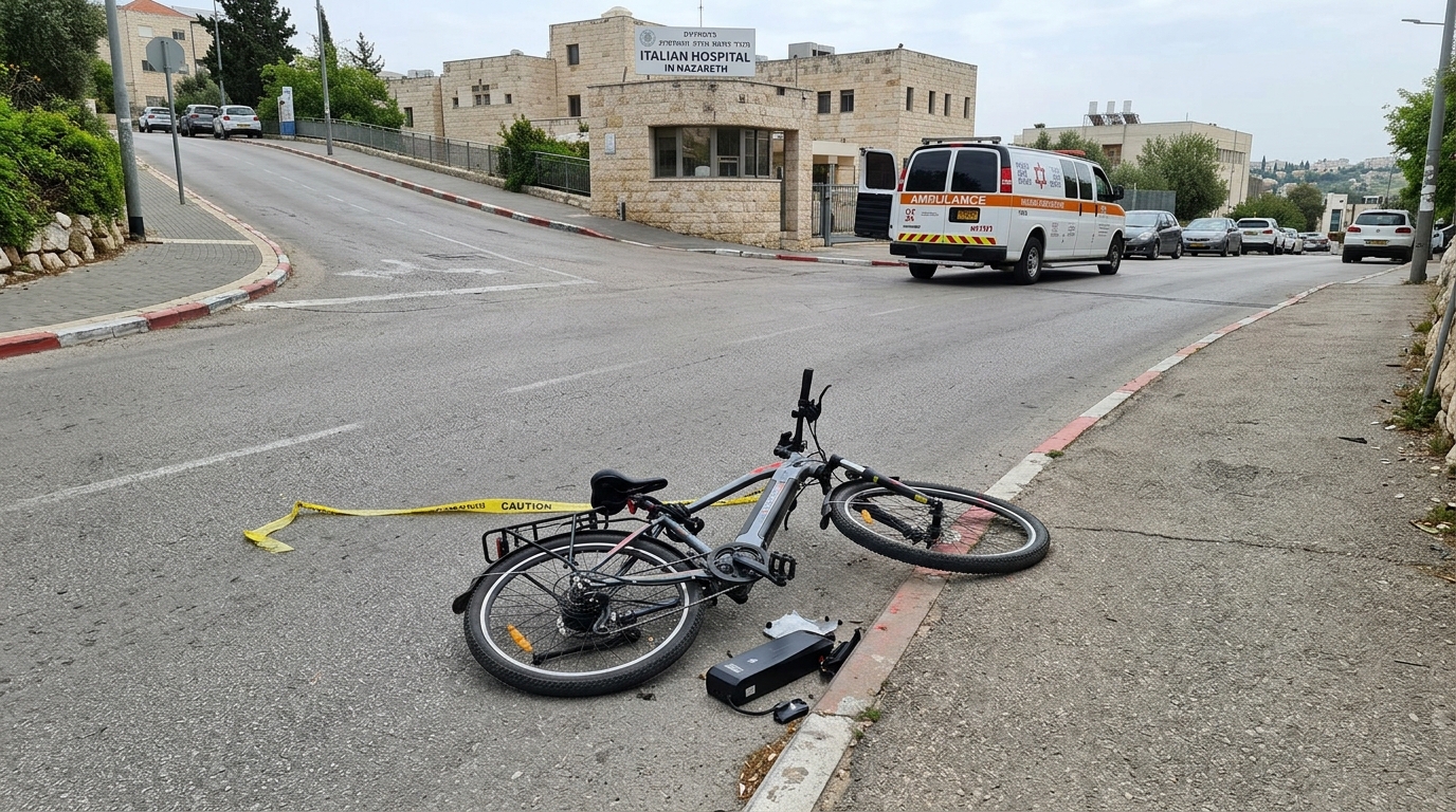 בן 25 נפצע קשה בתאונת אופניים חשמליים בנוף הגליל