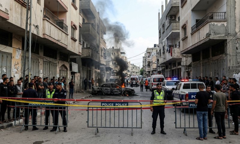 תקיפת כטב"ם ישראלי על רכב בעיר עזה: שלושה פלסטינים נהרגו