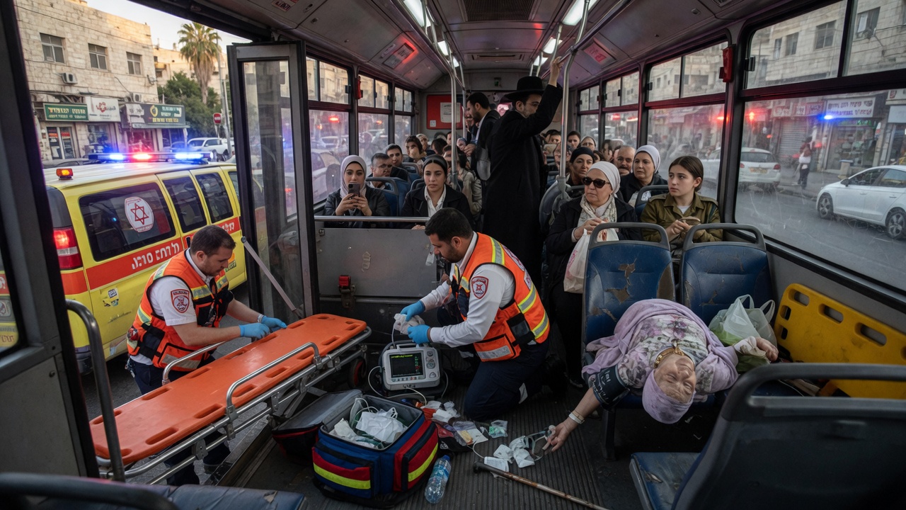 גבר כבן 70 התמוטט באוטובוס בירושלים ומת בבית החולים
