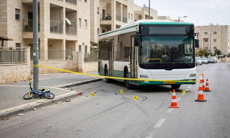 ילד בן 7 נהרג כשנדרס מאוטובוס במעבר חצייה במודיעין עילית