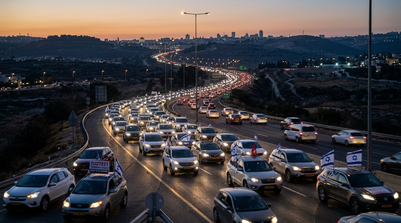 שיירת תמיכה יצאה מבית שמש לירושלים למען "פורעי סולברג"