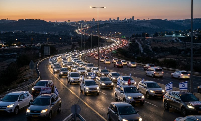 שיירת תמיכה יצאה מבית שמש לירושלים למען "פורעי סולברג"