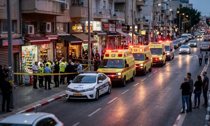 גבר בן 67 נדקר בתל אביב ופונה לאיכילוב במצב קשה