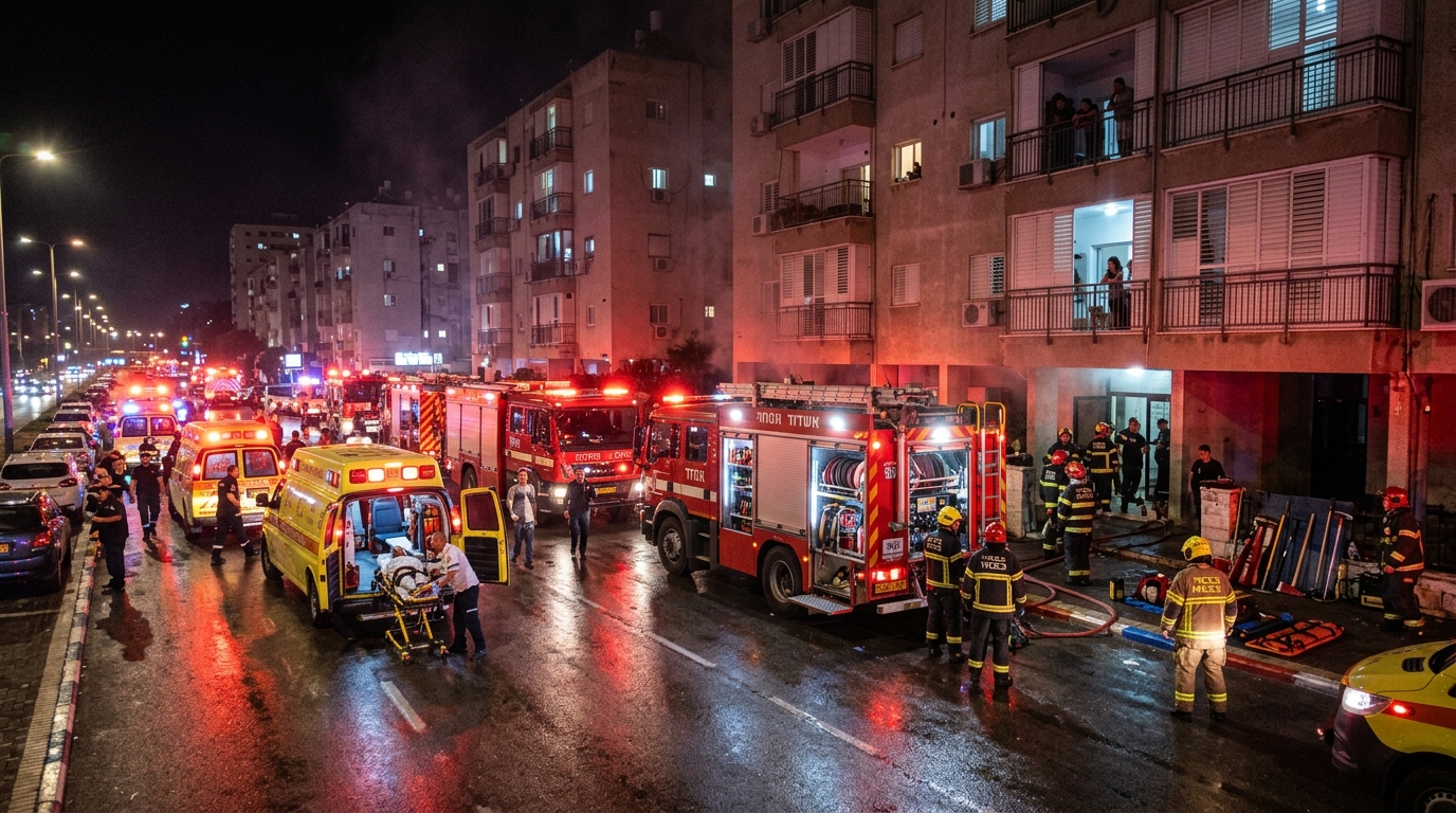 גבר כבן 70 חולץ ללא הכרה משריפה בדירה באשדוד