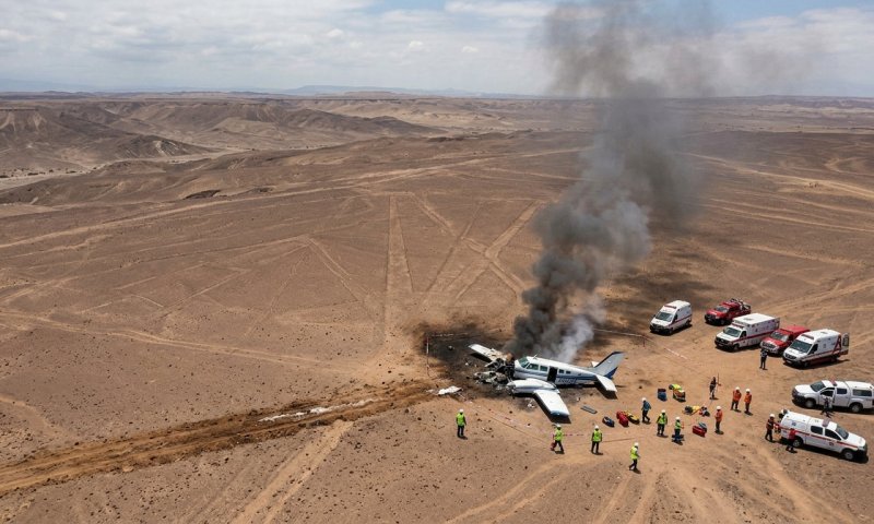 מטוס תיירים התרסק בפרו: 13 הרוגים מעל קווי נאסקה