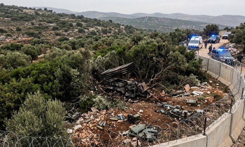 צה"ל השמיד משגר טילים של חיזבאללה שהוסתר בצמחייה בדרום לבנון