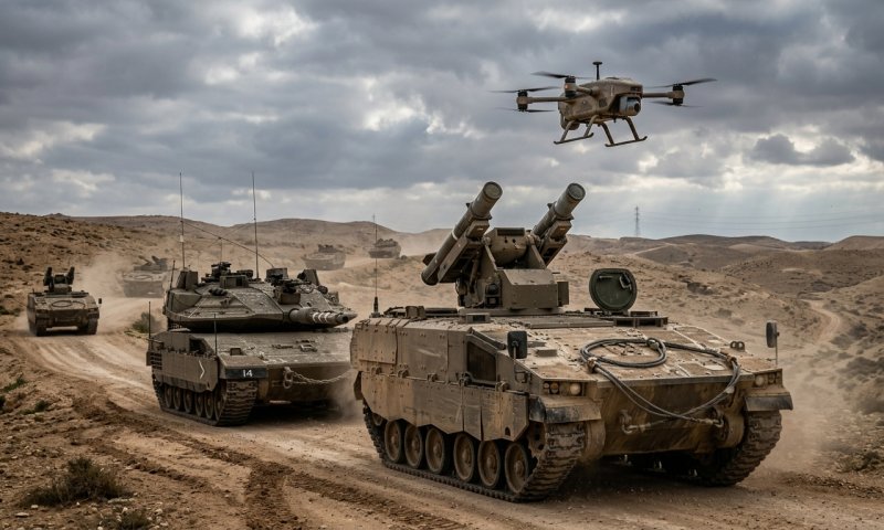 רפאל חושפת רחפן מיירט שיותקן על טנקים: יירוט תוך כדי תנועה