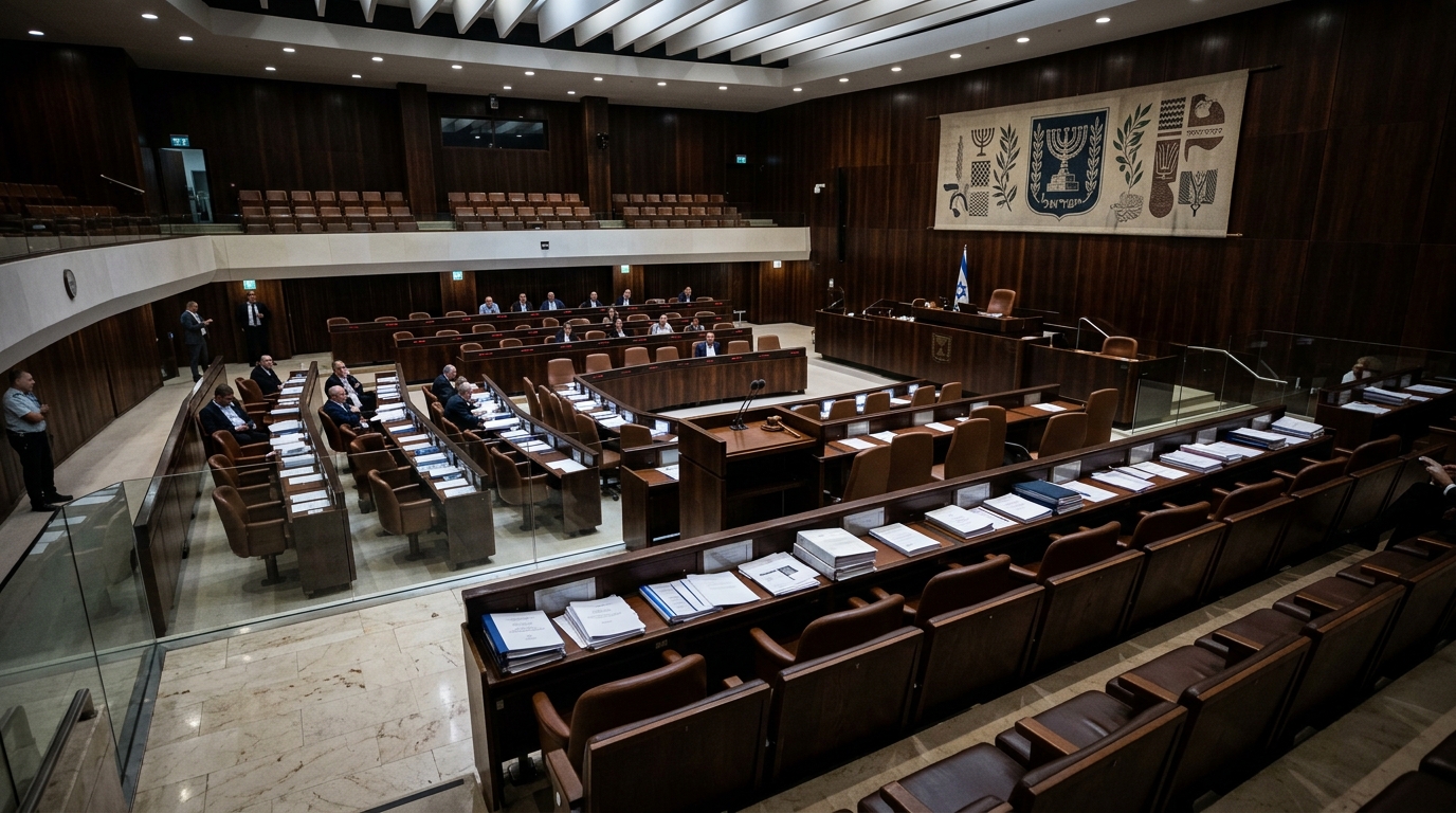 הכנסת שוב ריקה: הקואליציה הסירה את חוקיה בגלל החרם החרדי