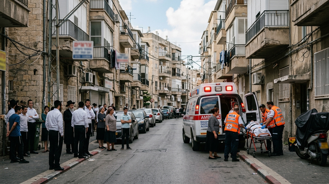 נער בן 12 נפצע מחפץ חד בהטבלת כלים בבני ברק