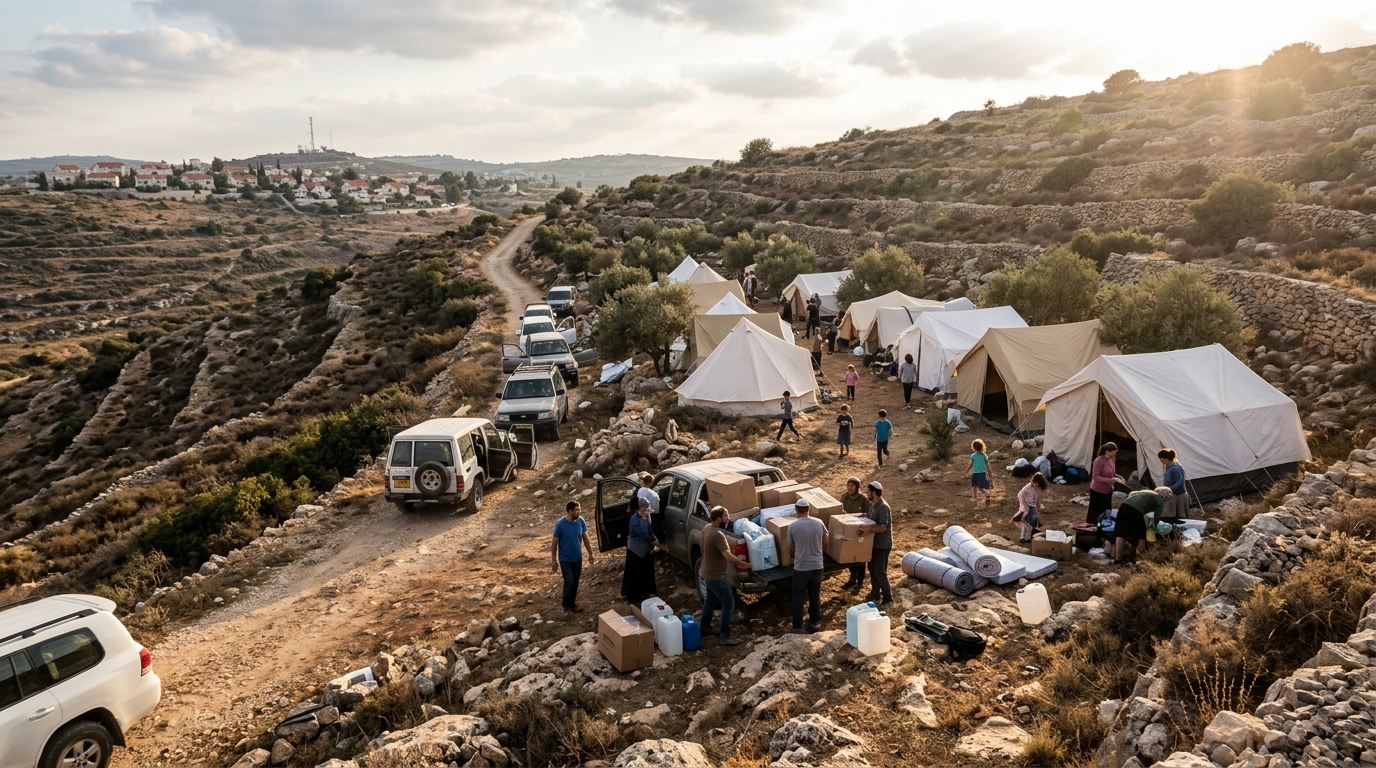 משפחות עולות לקרקע ב"עמק דותן" - היישוב החמישי בשומרון השנה
