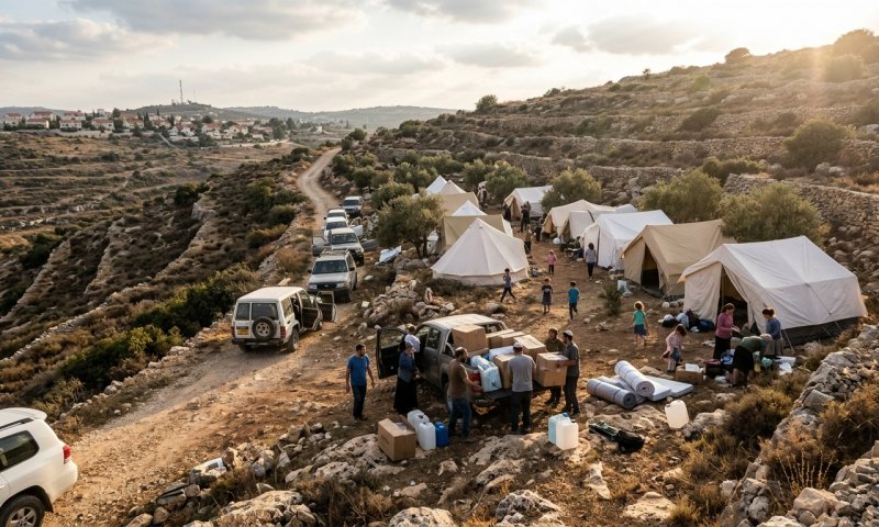 משפחות עולות לקרקע ב"עמק דותן" - היישוב החמישי בשומרון השנה