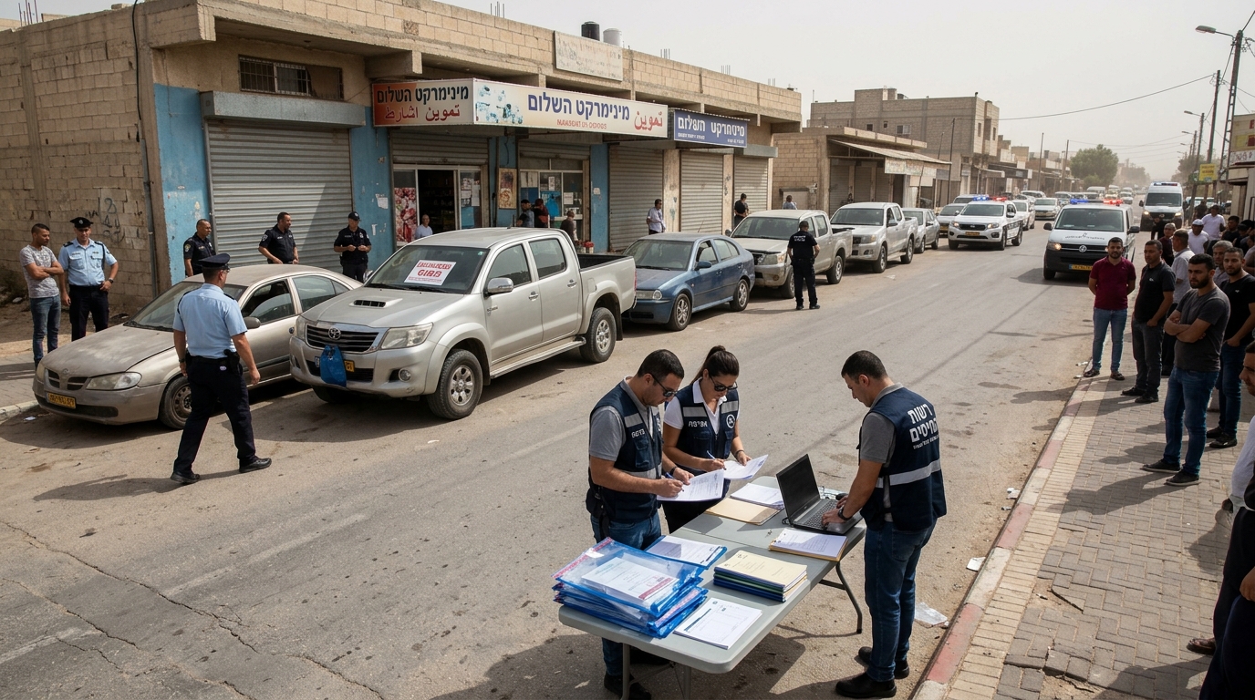 רשות המסים עיקלה עשרות רכבים ברהט וחשפה הונאות מס