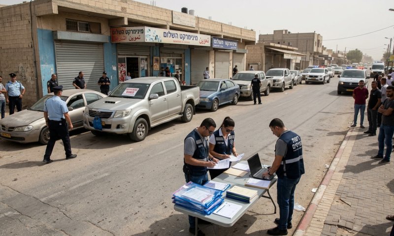 רשות המסים עיקלה עשרות רכבים ברהט וחשפה הונאות מס