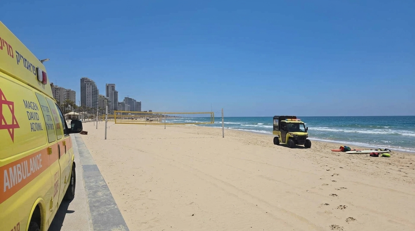 שני צעירים טבעו בחוף ירושלים בראשון לציון ופונו לוולפסון
