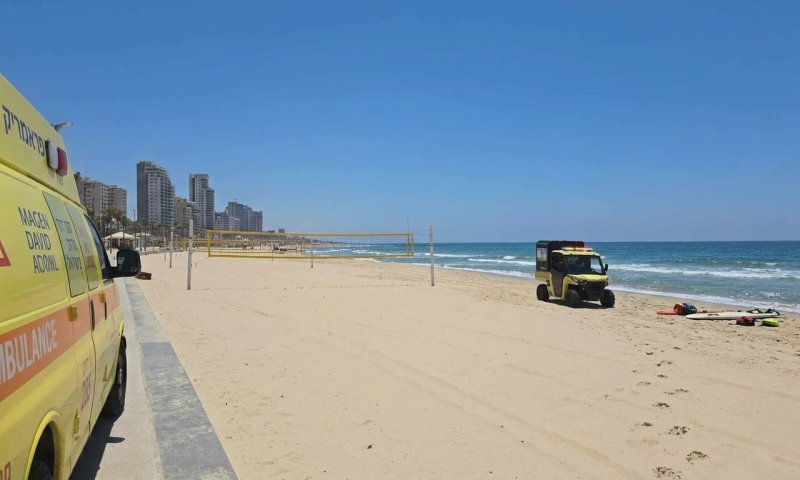 שני צעירים טבעו בחוף ירושלים בראשון לציון ופונו לוולפסון