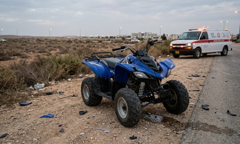 נער בן 13 נפצע קשה בהתהפכות טרקטורון בדימונה