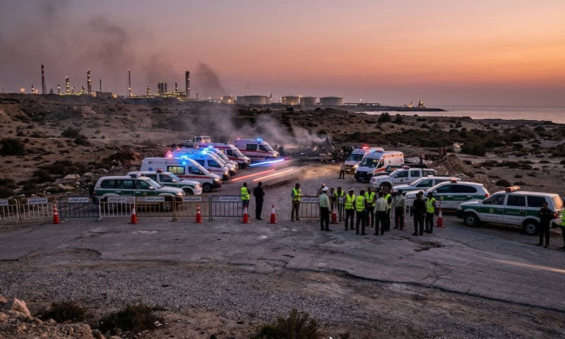 פיצוץ עז נשמע באי קשם באיראן, והנסיבות לא ברורות