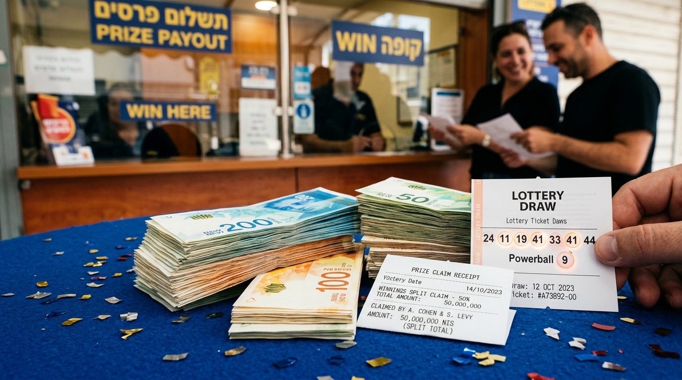 שני תושבי הצפון חלקו ביניהם 25 מיליון שקל בהגרלת הלוטו