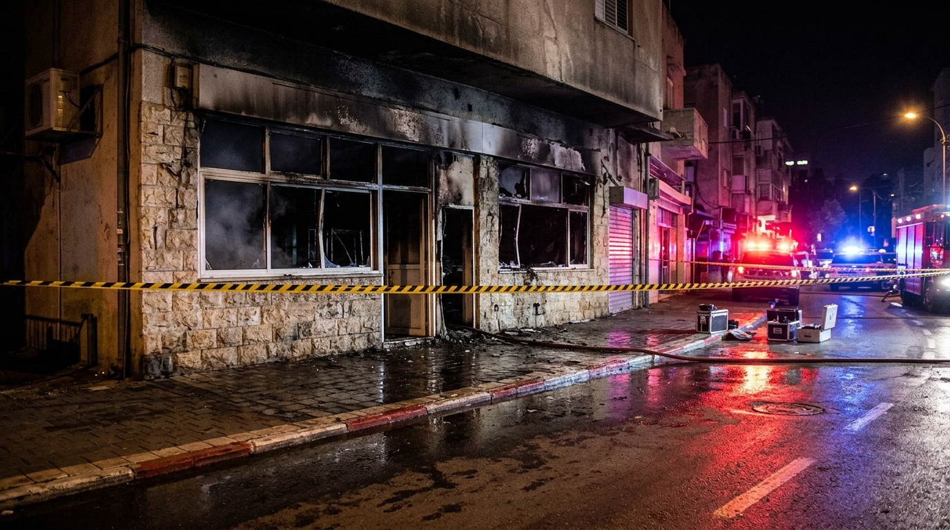 בן 18 מרחובות נעצר כחשוד נוסף בהצתת סניף ג'פניקה בגבעתיים