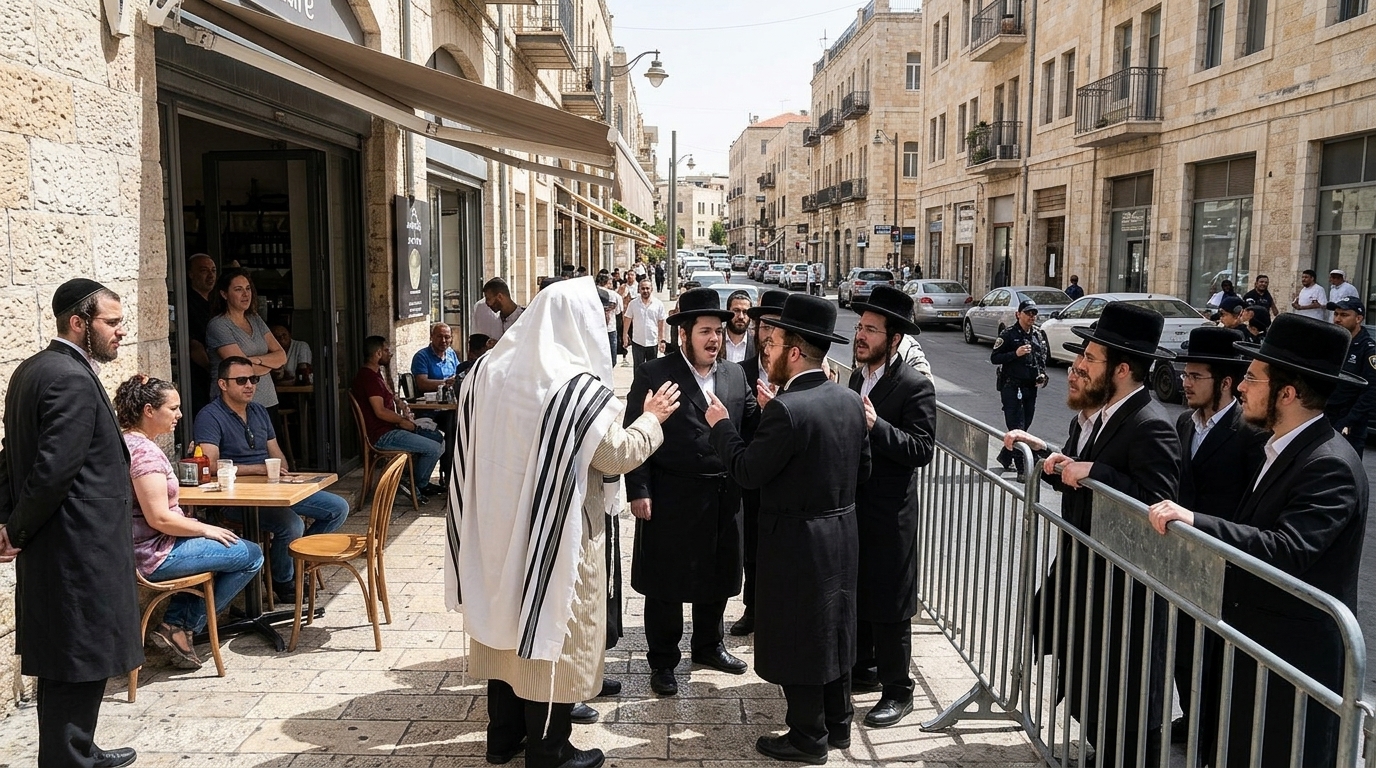 חרדים השליכו אבנים על בית קפה ירושלמי שנפתח בשבת