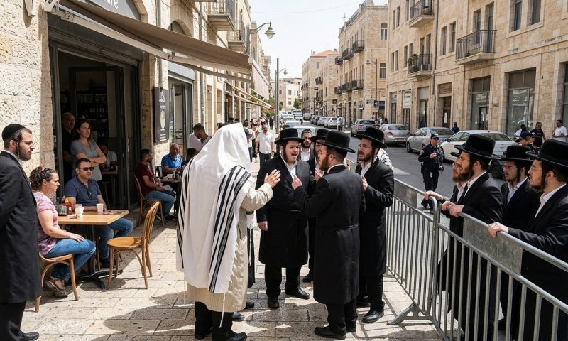 חרדים השליכו אבנים על בית קפה ירושלמי שנפתח בשבת