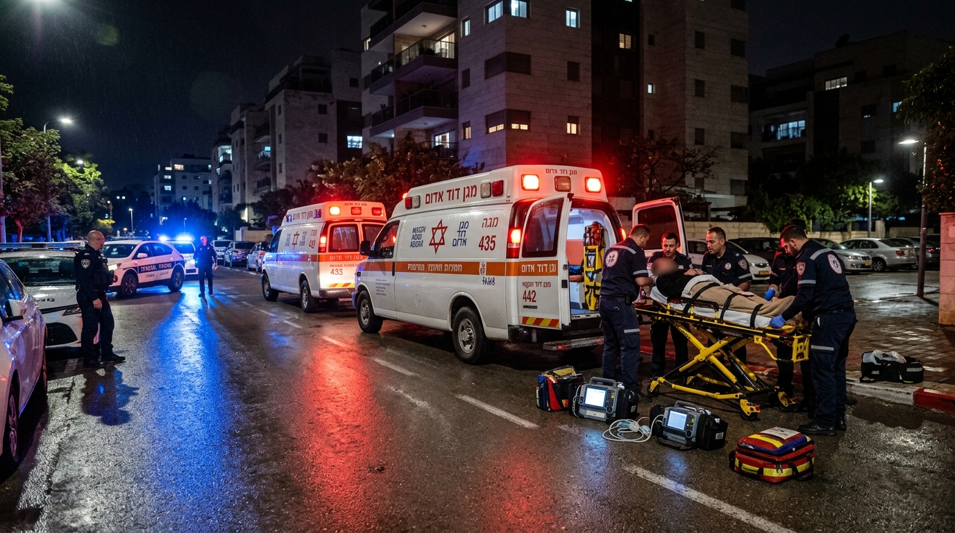 אירוע אלימות בהרצליה: גבר כבן 50 מחוסר הכרה