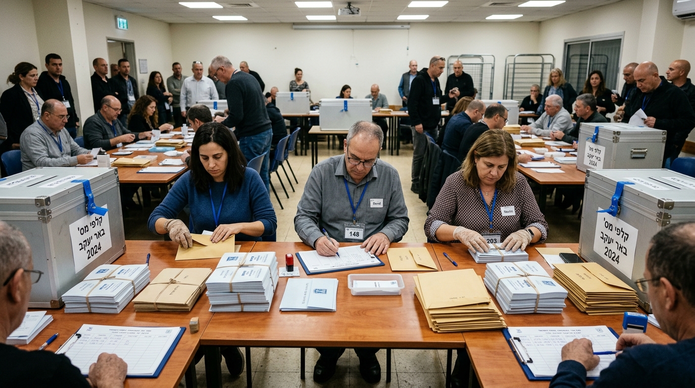 הליכוד הורה על ספירה חוזרת בקלפיות באר יעקב