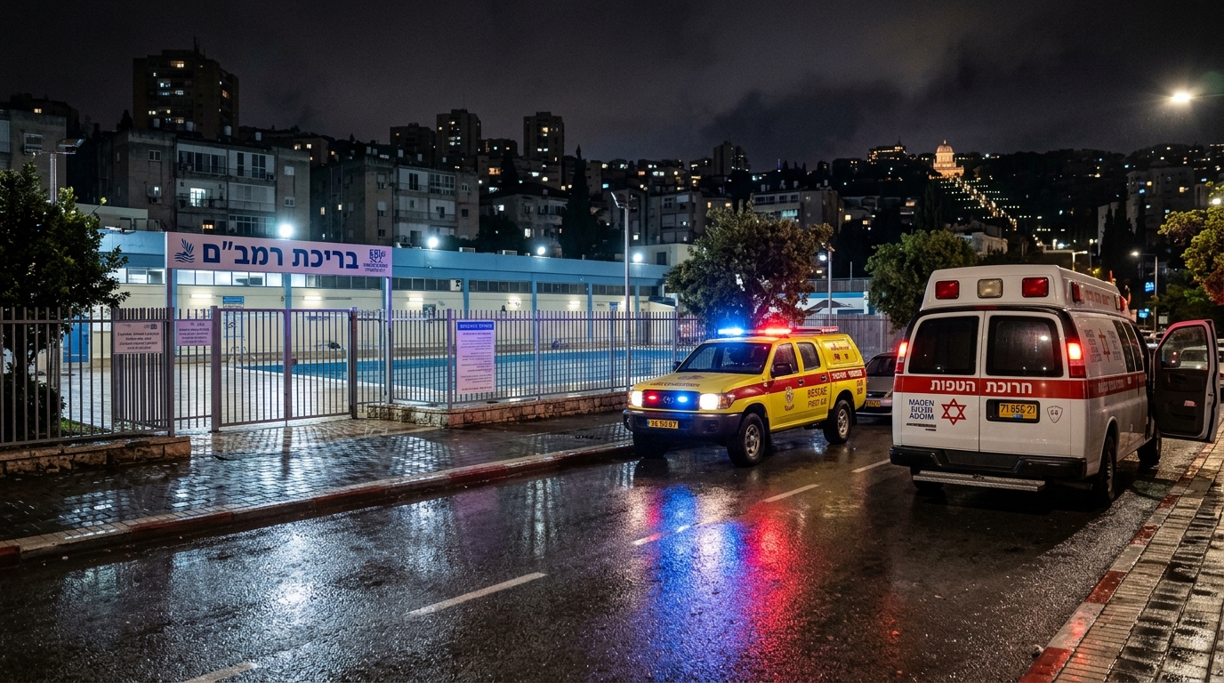 פעוט כבן שנתיים כמעט טבע בבריכה ציבורית בחיפה