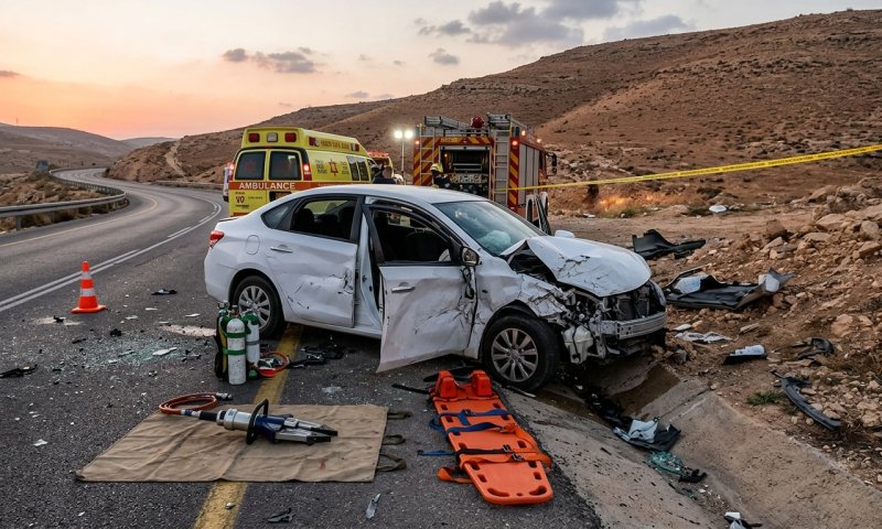 שני הרוגים ופצוע בתאונה קשה בכביש 60 בשומרון