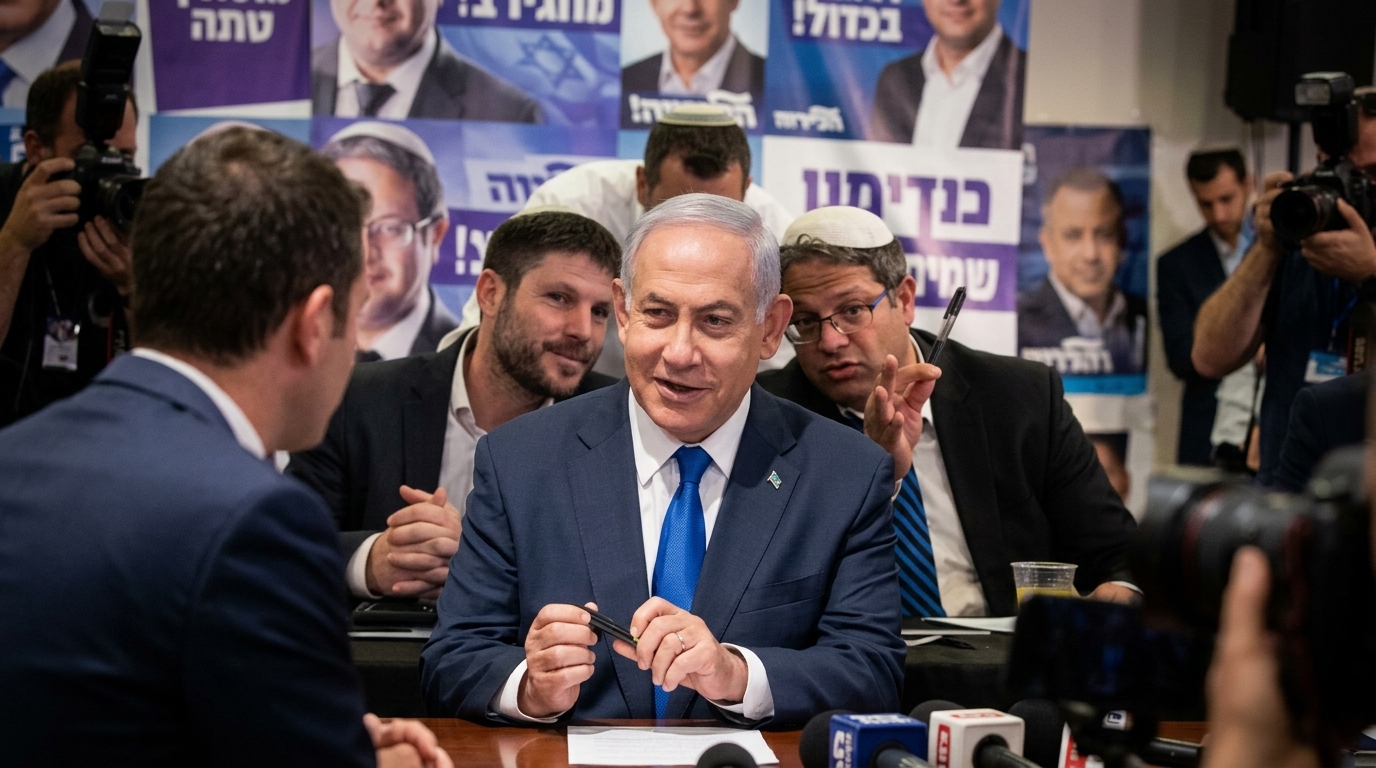 נתניהו לוחץ על בן גביר וסמוטריץ' להתאחד