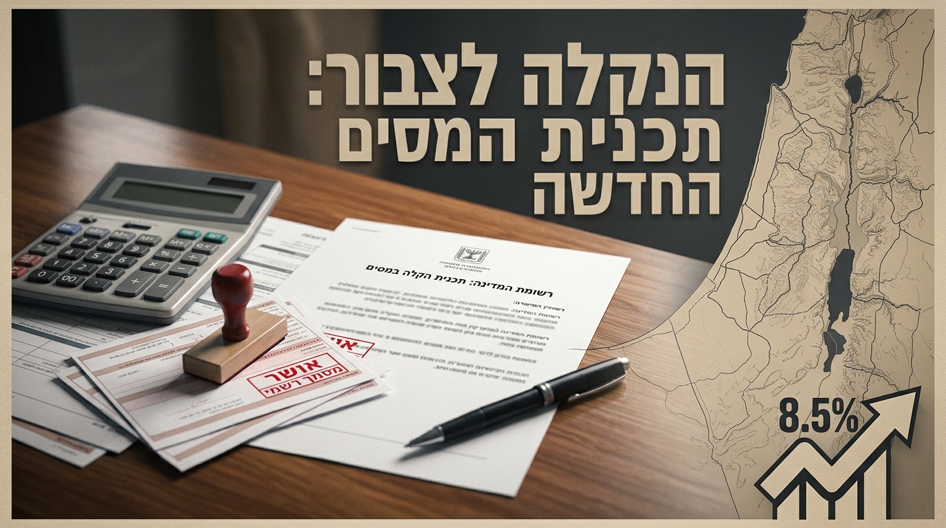 רשות המיסים: תושבי 64 יישובים ביהודה ושומרון יקבלו הטבת מס של 7%