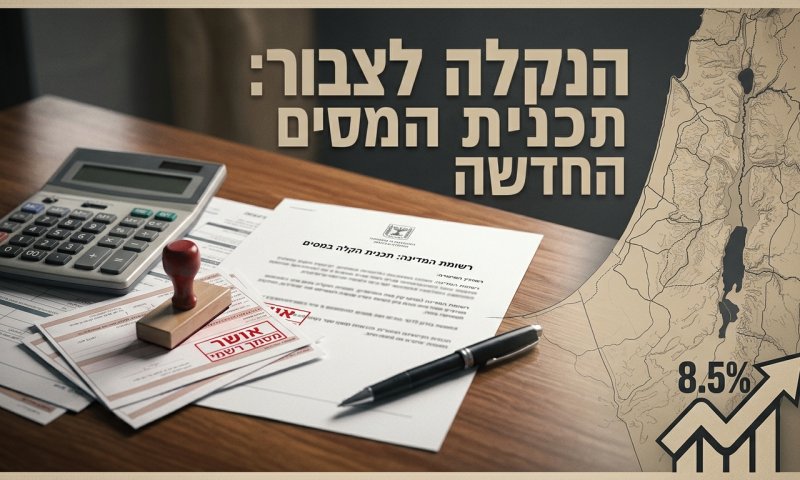 רשות המיסים: תושבי 64 יישובים ביהודה ושומרון יקבלו הטבת מס של 7%